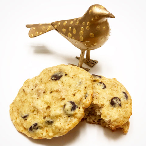 Chocolate Chip Banana  Walnut Cookies